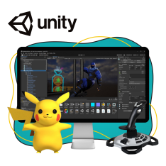 Мир игр на Unity 2D на популярном движке + AI-помощники - КИБЕРшкола программирования для детей, компьютерные курсы для школьников, начинающих и подростков - KIBERone г. Волгоград